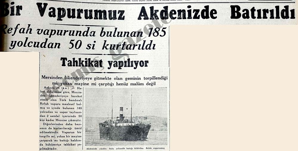 2.Dünya Savaşında Ülkemizdeki Gazete Manşetleri 21