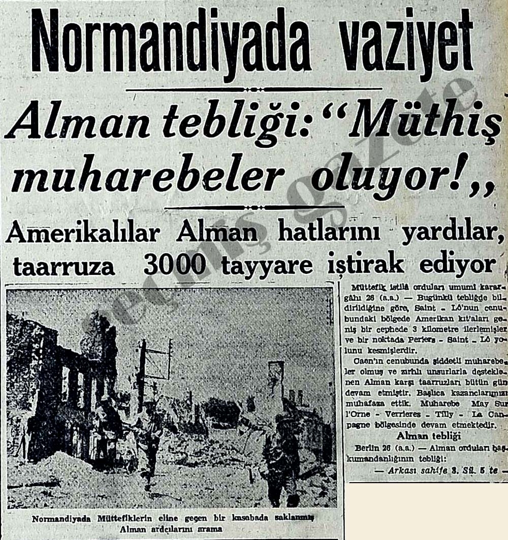 2.Dünya Savaşında Ülkemizdeki Gazete Manşetleri 34