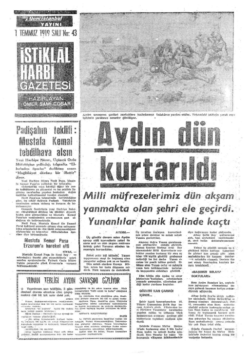 1919 Yılında Yayımlanan Gazetelerden Çarpıcı Manşetler 32