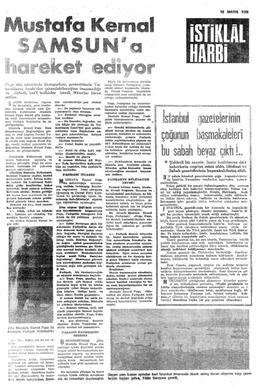 1919 Yılında Yayımlanan Gazetelerden Çarpıcı Manşetler 7