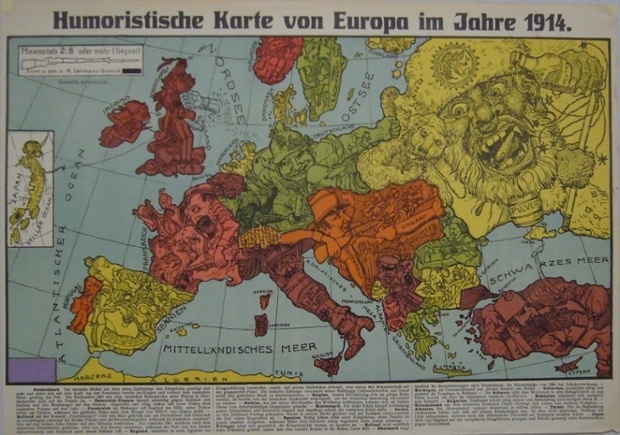 1. Dünya Savaşında Ülkelerin Durumunu Anlatan Çizimler 6
