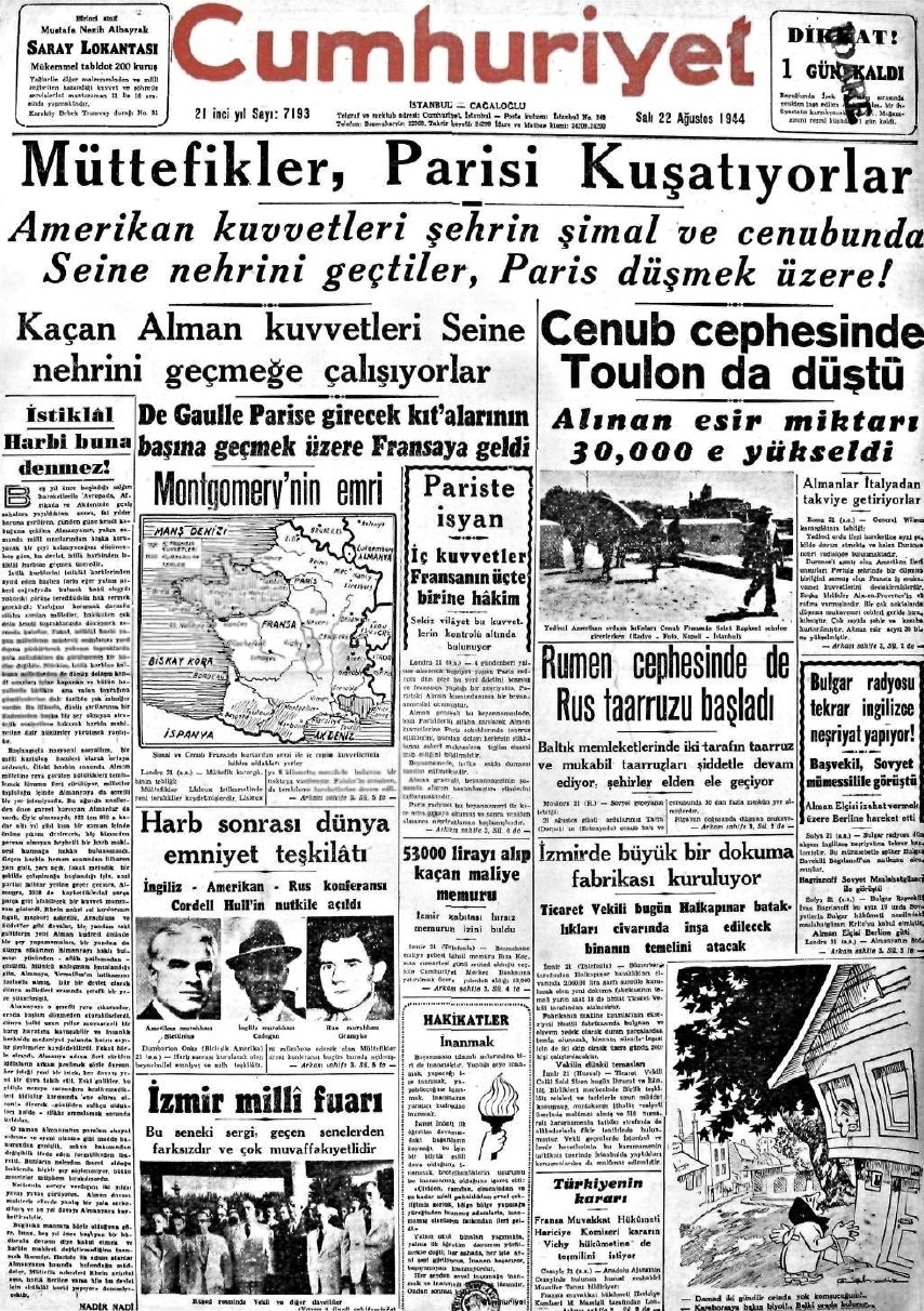 1943-1950 Yılları Arası Gazete Manşetleri 6