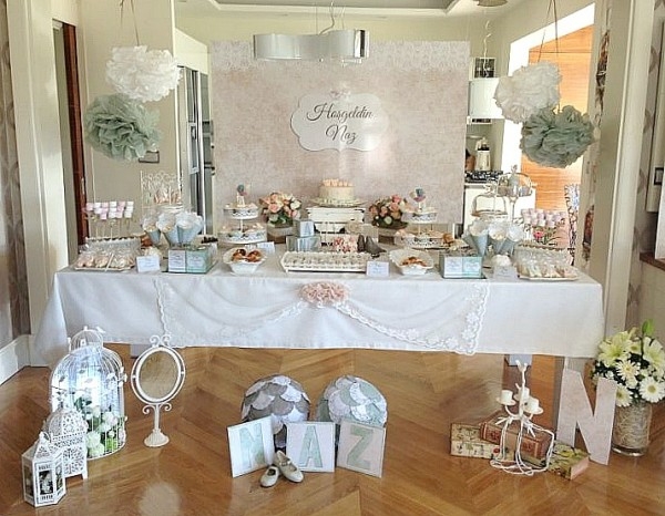 En Güzel Baby Shower Masaları ve Aksesuarları 4