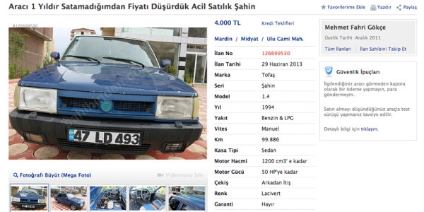 Sahibinden.com'da Unutulmaz İlanlar 6