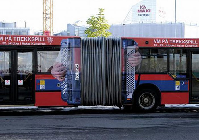 Birbirinden Yaratıcı Tasarıma Sahip Otobüs Reklamları 2