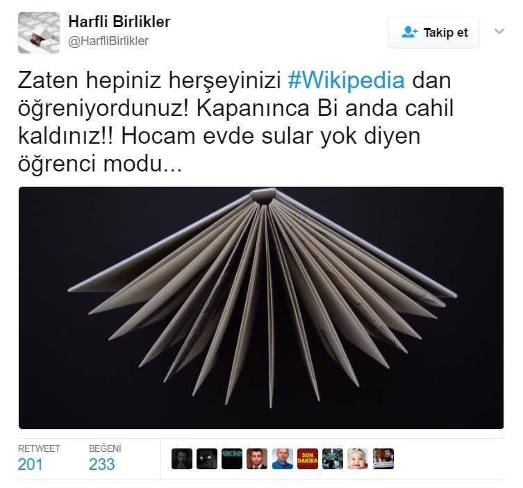 Wikipedia'nın Kapatılması İçin Komik Tweetler 8