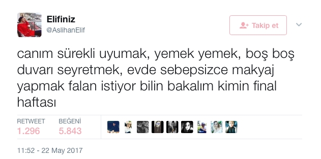 Final Haftası Twitter Kullanıcıları 8