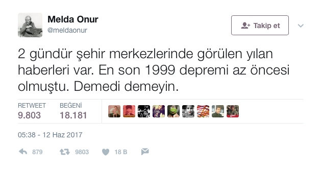 Deprem Üzerine Atılan Tweetler 2