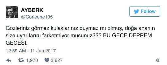 Deprem Üzerine Atılan Tweetler 7