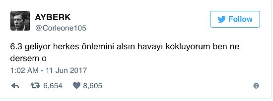 Deprem Üzerine Atılan Tweetler 8