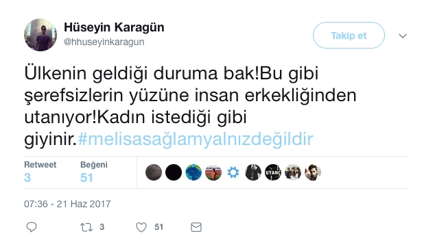 Melisa Sağlam'a Sosyal Medyadan Destek 2