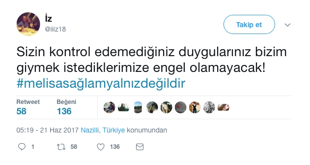 Melisa Sağlam'a Sosyal Medyadan Destek 21