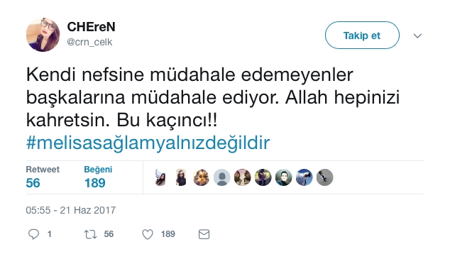 Melisa Sağlam'a Sosyal Medyadan Destek 8