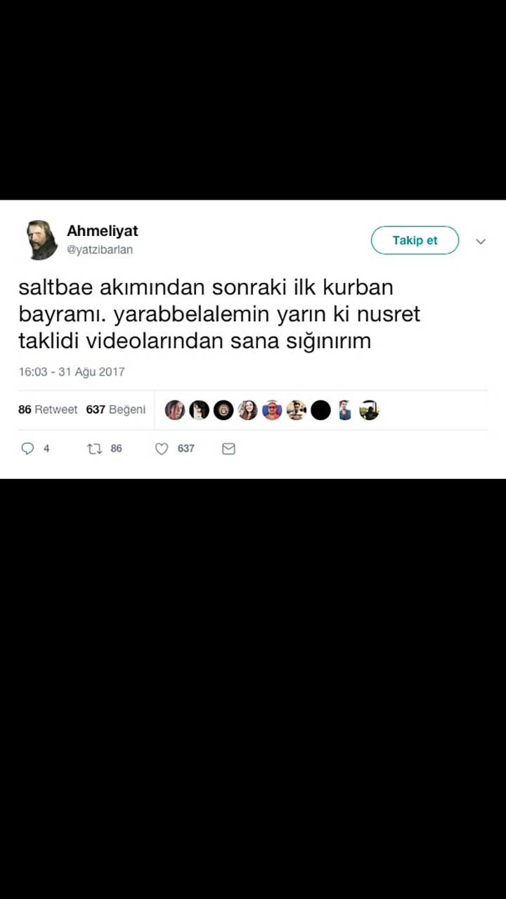 Bayram İçin Atılmış Komik Tweet'ler 1