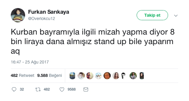 Bayram İçin Atılmış Komik Tweet'ler 13