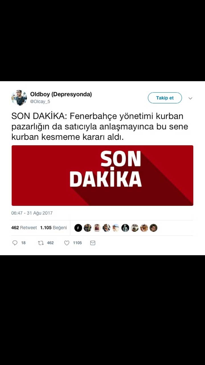 Bayram İçin Atılmış Komik Tweet'ler 2