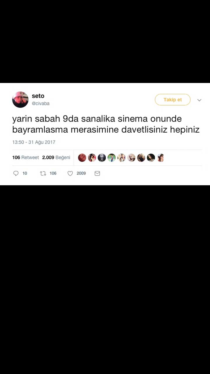 Bayram İçin Atılmış Komik Tweet'ler 7