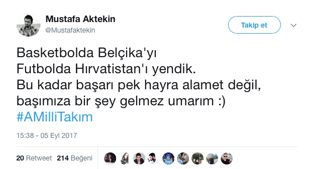 Milli Takımın Galibiyet Sonrası Atılmış Tweetler 11