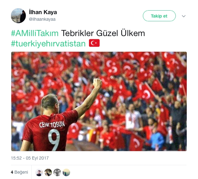 Milli Takımın Galibiyet Sonrası Atılmış Tweetler 4