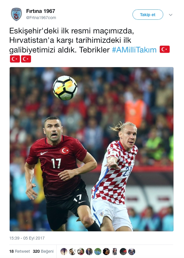 Milli Takımın Galibiyet Sonrası Atılmış Tweetler 6