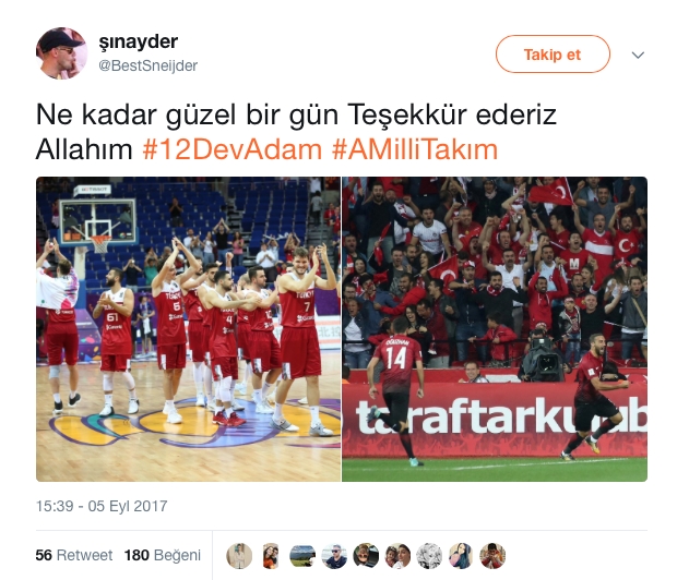 Milli Takımın Galibiyet Sonrası Atılmış Tweetler 9