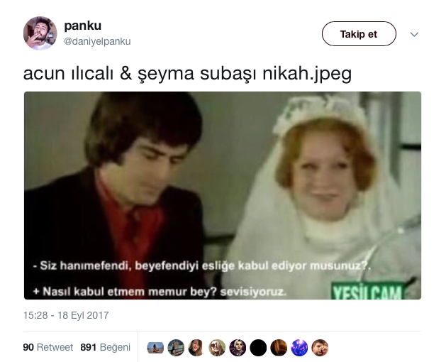 Şeyma ve Acun Ilıcalı için Twitter'dan Atılan Komik Tweetler 4