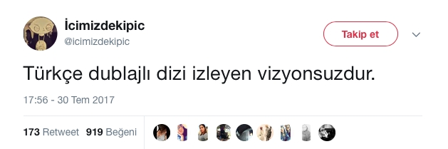 Türkçe Dublaja Nefret Kusan Tweet'ler 4