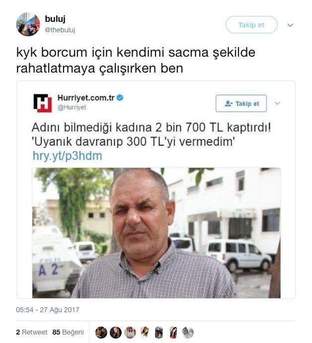 KYK Borcunu Tiye Alan Komik Tweetler 1