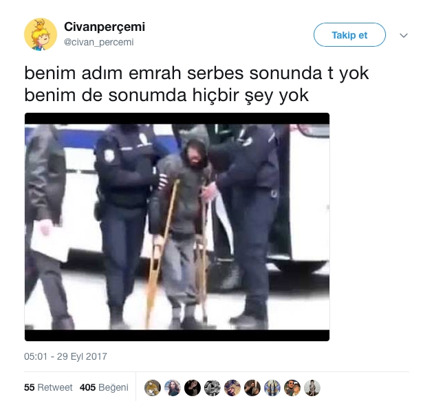 'Emrah Serbes Sonunda T Yok' Sözünü Tiye Alan Tweet'ler 1