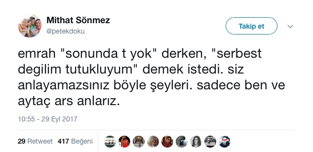 'Emrah Serbes Sonunda T Yok' Sözünü Tiye Alan Tweet'ler 9