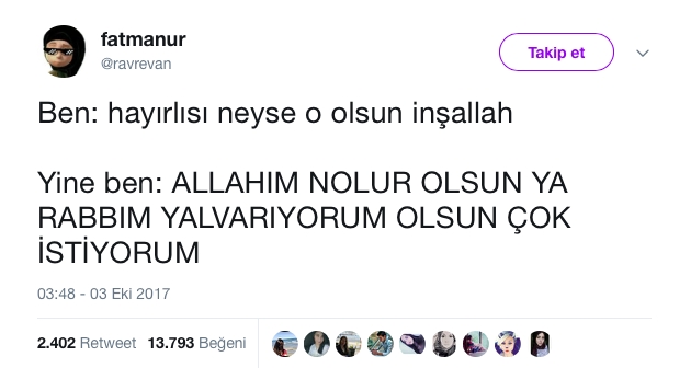 Planladıklarıyla Yaptıkları Aynı Olmayan Twitter Kullanıcıları 10