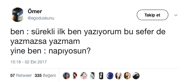 Planladıklarıyla Yaptıkları Aynı Olmayan Twitter Kullanıcıları 7