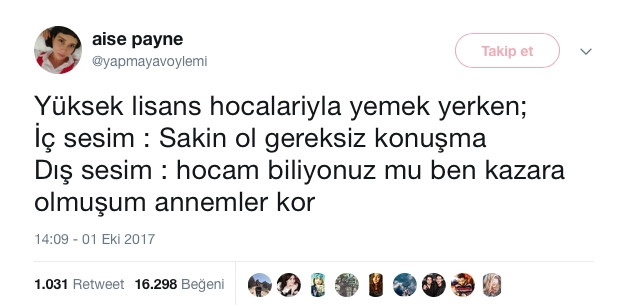 Planladıklarıyla Yaptıkları Aynı Olmayan Twitter Kullanıcıları 9