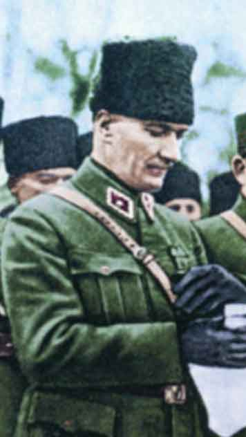 Renklendirilmiş Atatürk Fotoğrafları Çok Özel Resimler 6