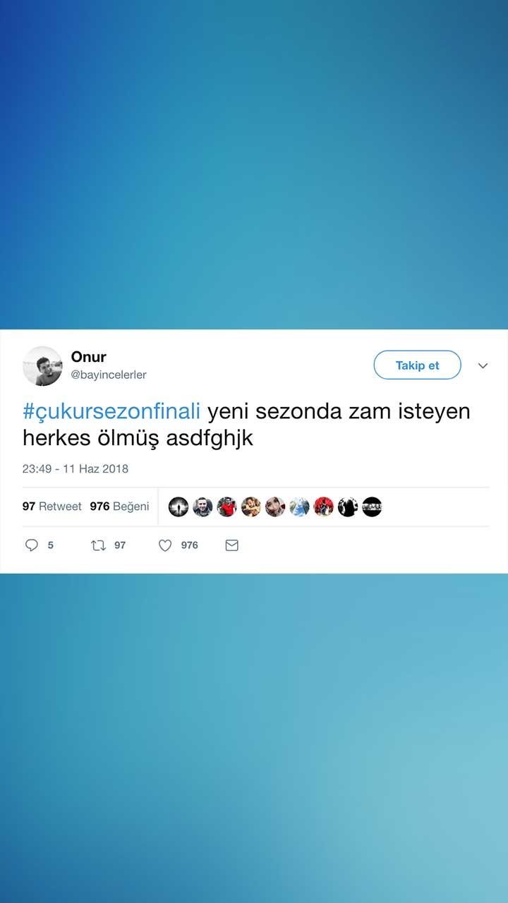 Çukur Sezon Finali Tweetleri ve 2. Sezon Tahminleri 11