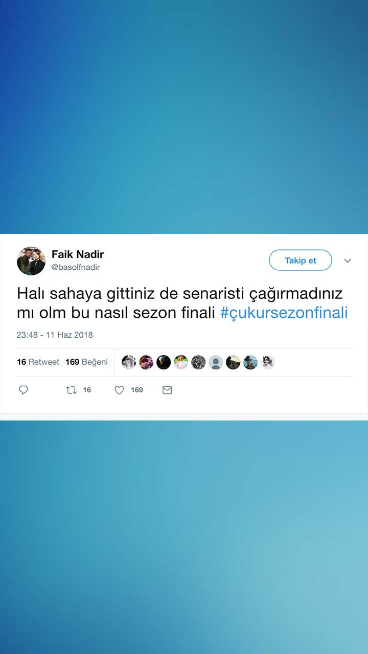 Çukur Sezon Finali Tweetleri ve 2. Sezon Tahminleri 23