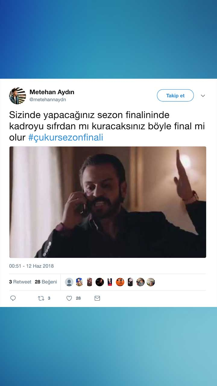 Çukur Sezon Finali Tweetleri ve 2. Sezon Tahminleri 3