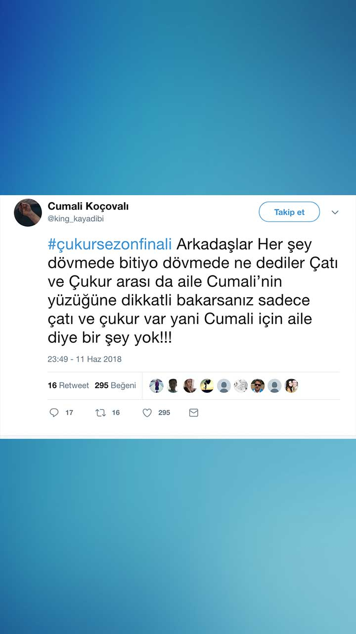 Çukur Sezon Finali Tweetleri ve 2. Sezon Tahminleri 31