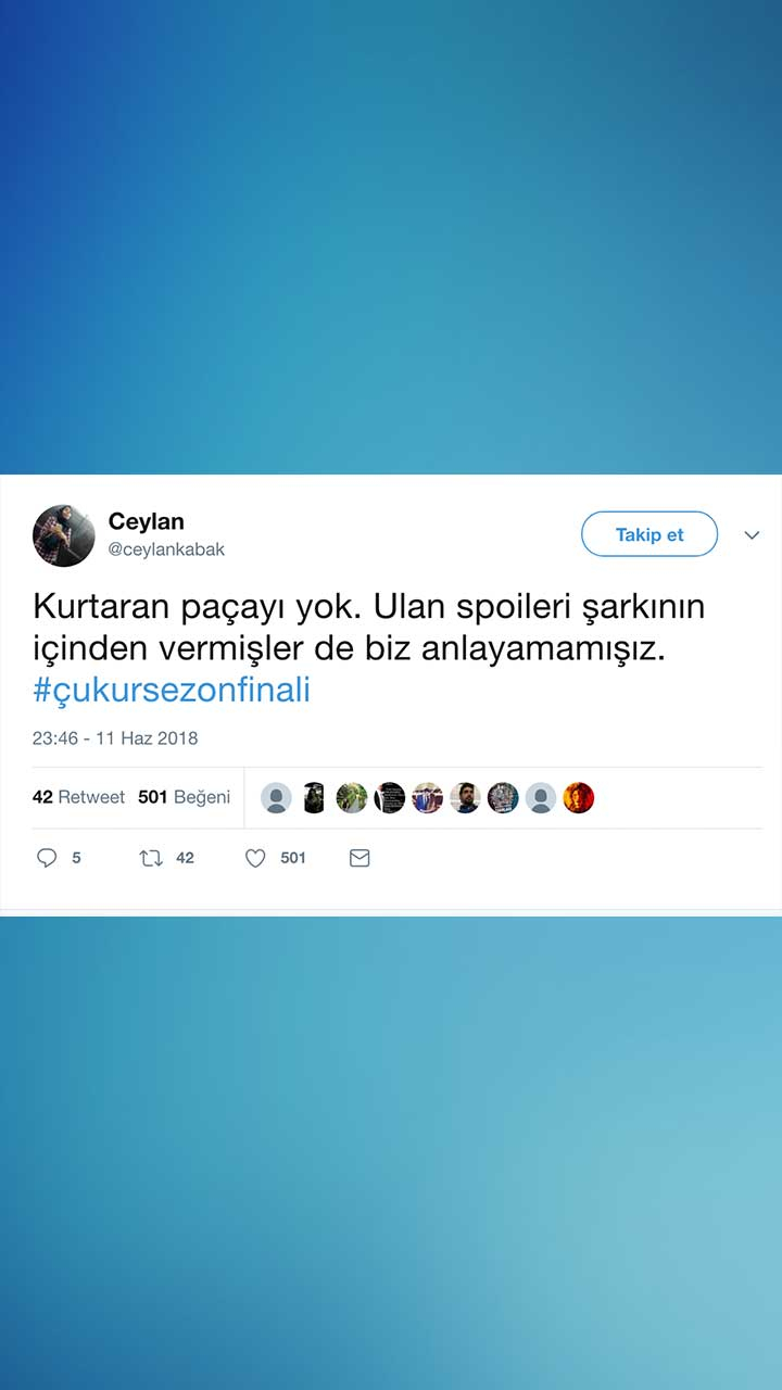 Çukur Sezon Finali Tweetleri ve 2. Sezon Tahminleri 4