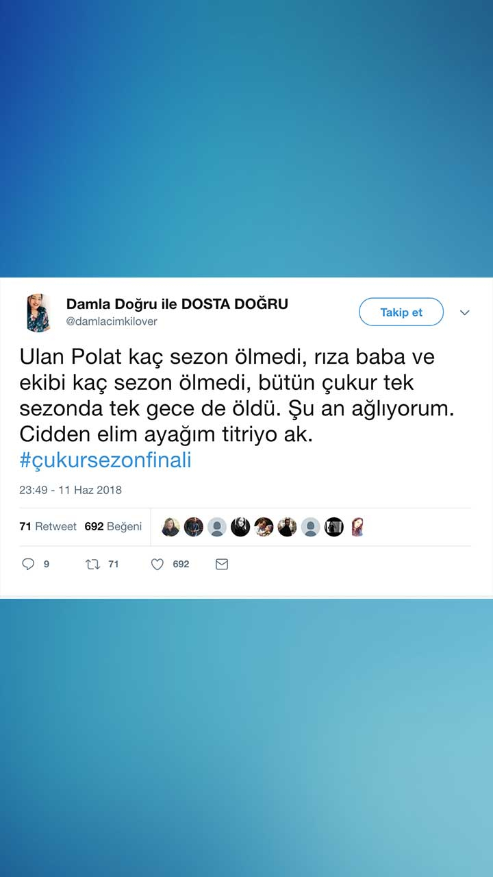 Çukur Sezon Finali Tweetleri ve 2. Sezon Tahminleri 6