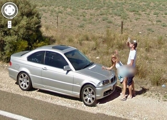 Google Street View Kameralarına Takılan Biribirinden İlginç Görüntüler 26