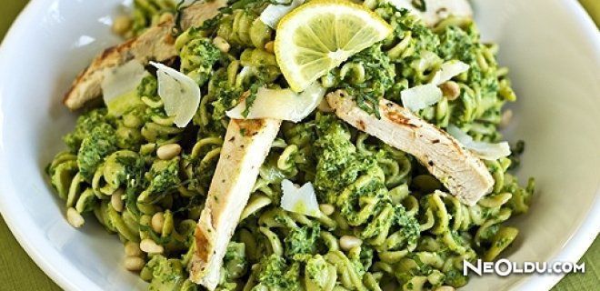 Pesto Soslu Makarna Tarifi