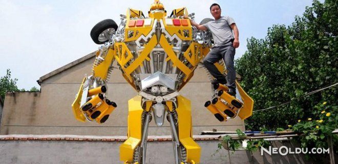 Oğlu İstedi Gerçek Transformers Robotunu Yaptı