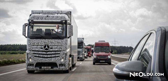 Mercedes Benz'in Sürücüsüz Kamyonu Yollarda