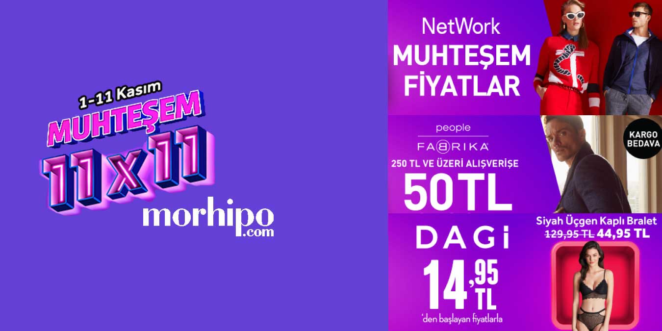 Morhipo 11.11 İndirimli Giyim Ürünleri | Muhteşem 11x11