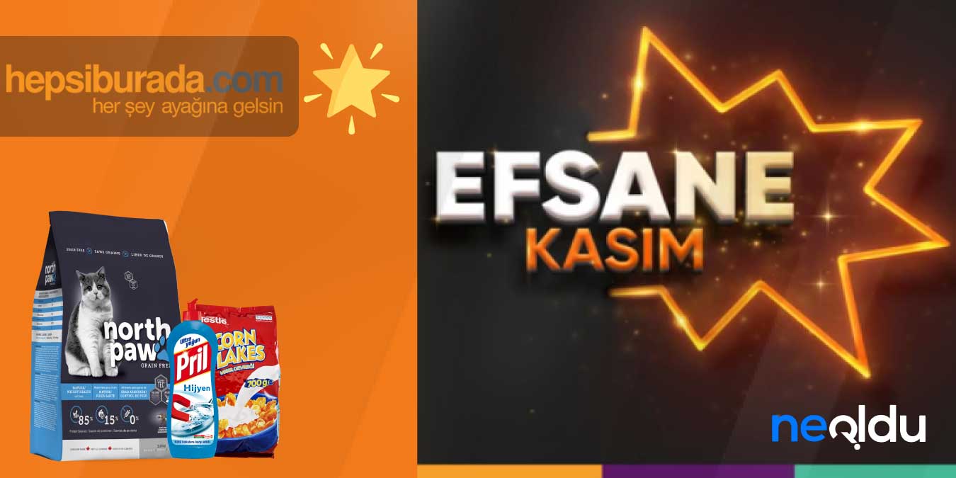 Hepsiburada Efsane Kasım İndirimli Market Ürünleri