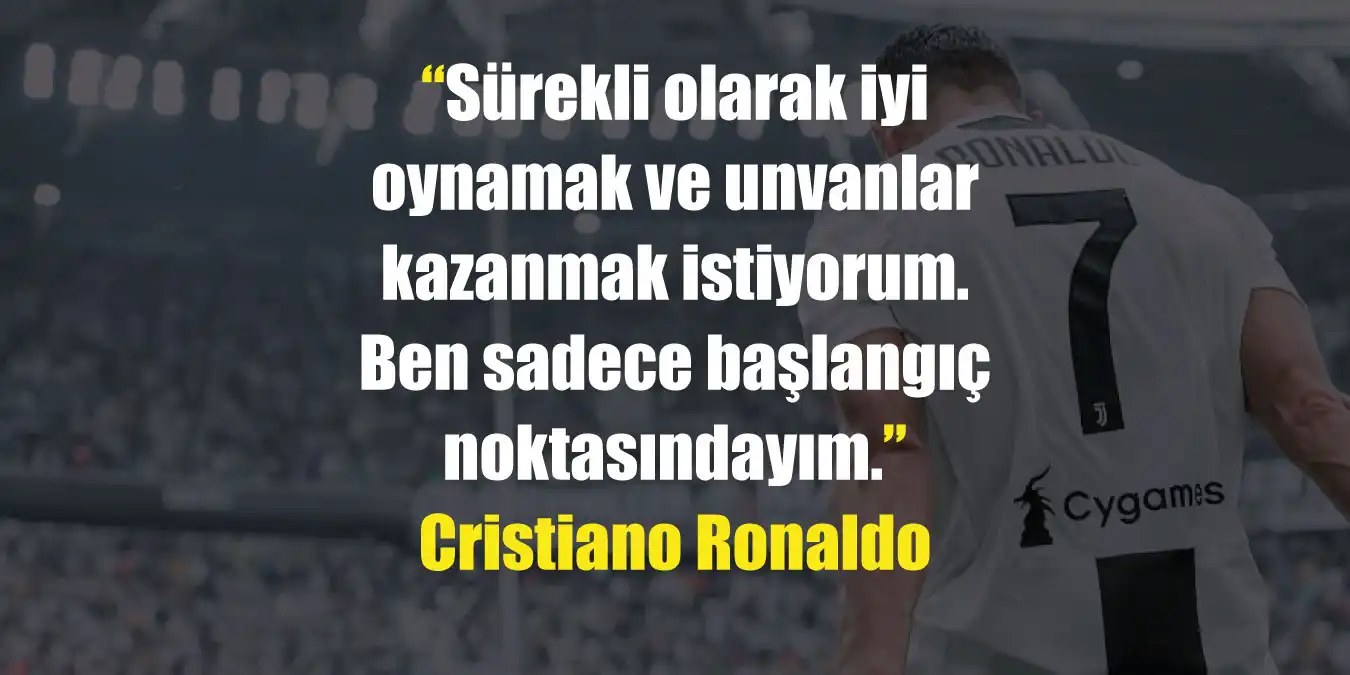 Cristiano Ronaldo Sözleri | Ronaldo'nun Motivasyon Sözleri