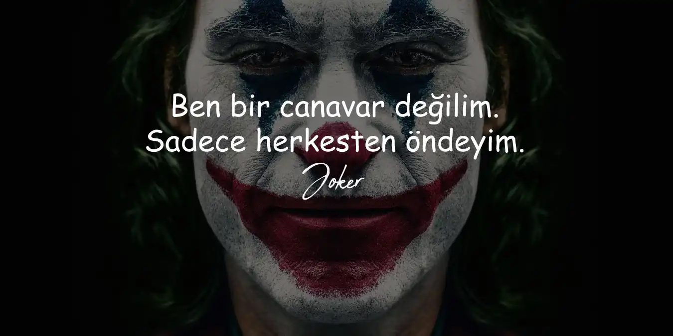 Joker Sözleri | En Güzel, Havalı ve Etkileyici Joker Sözleri