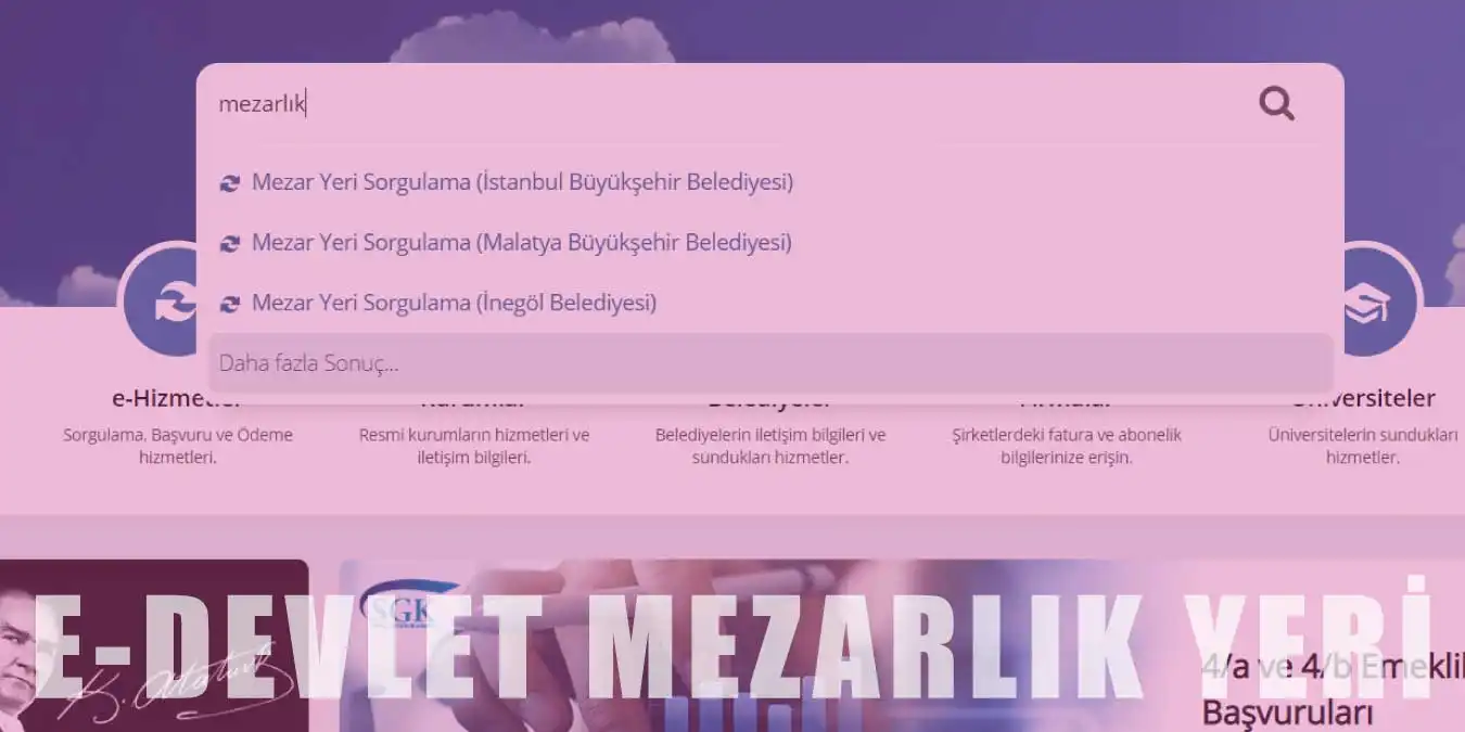 Mezarlık Aramaya Son Veren E-Devlet Uygulaması