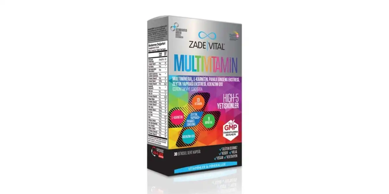 Zade Vital Multivitamin High-5 İçeriği ve İncelemesi